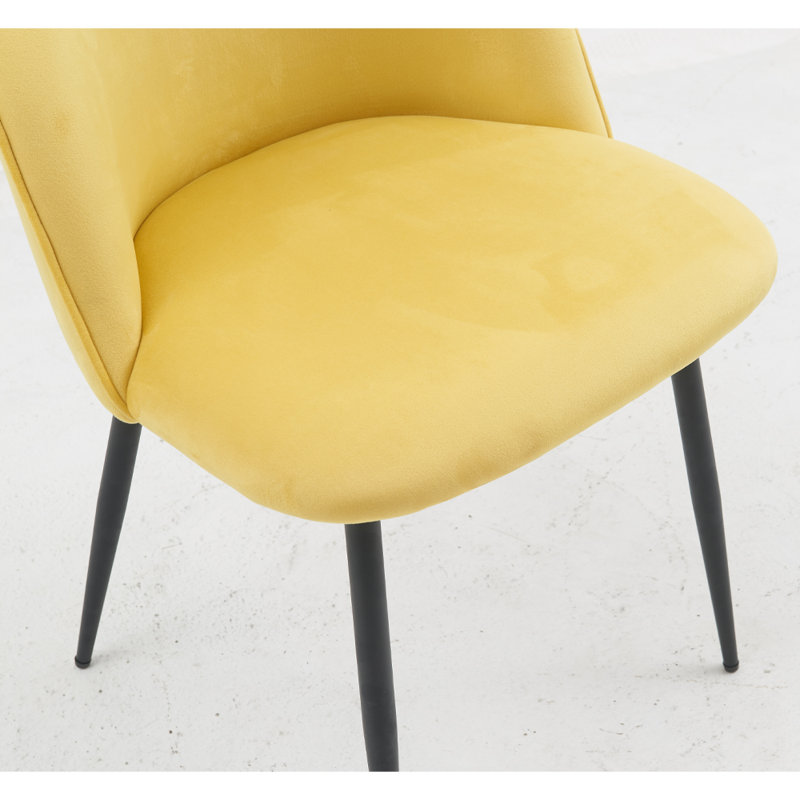 Daghmar 48.5cm H Upholstered Side Chair, Yellow