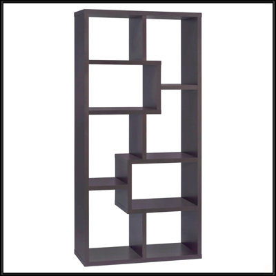8-Shelf Geometric Bookcase
