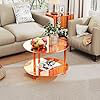 Acrylic Coffee Table, Small Round Modern Coffee Table For Living Room
