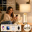 Lampe de table 24 po moderne en métal et verre avec veilleuse et ports USB Type-C 24 po-1752568100