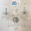 Angelos Glass Candle Wall Light