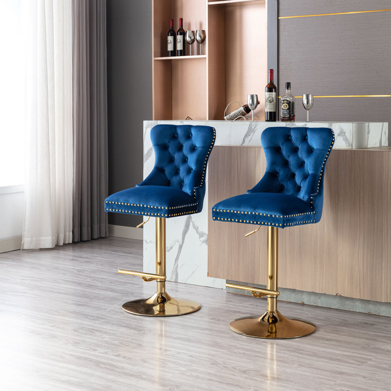 Tabouret Jerona, Bleu marine