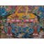 Kalachakra (Thangka sans brocart) | Or pur 24 carats avec peinture acrylique