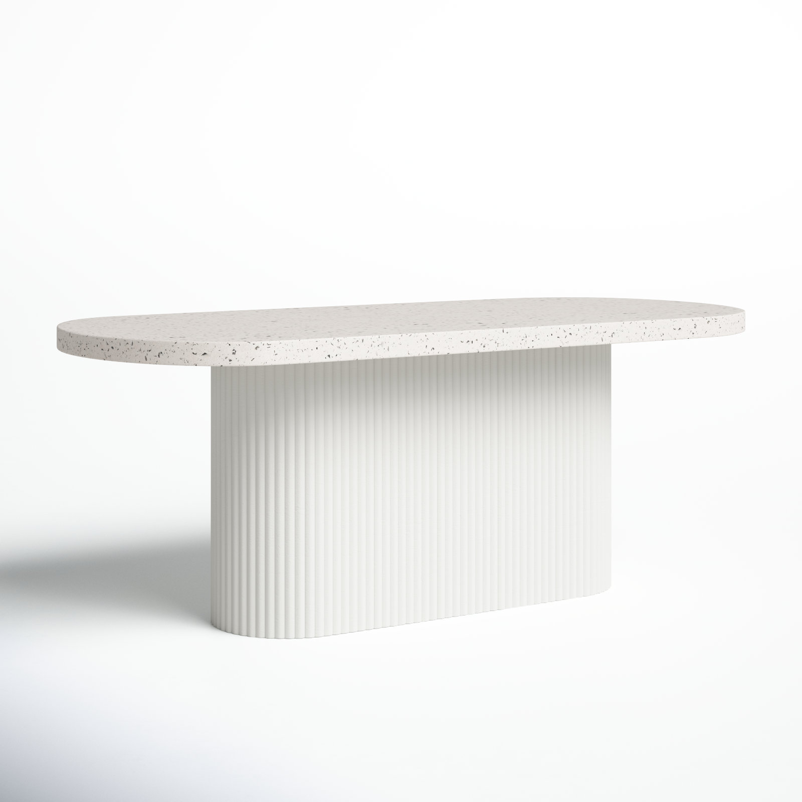 Ros 79'' Terrazzo Outdoor Dining Table