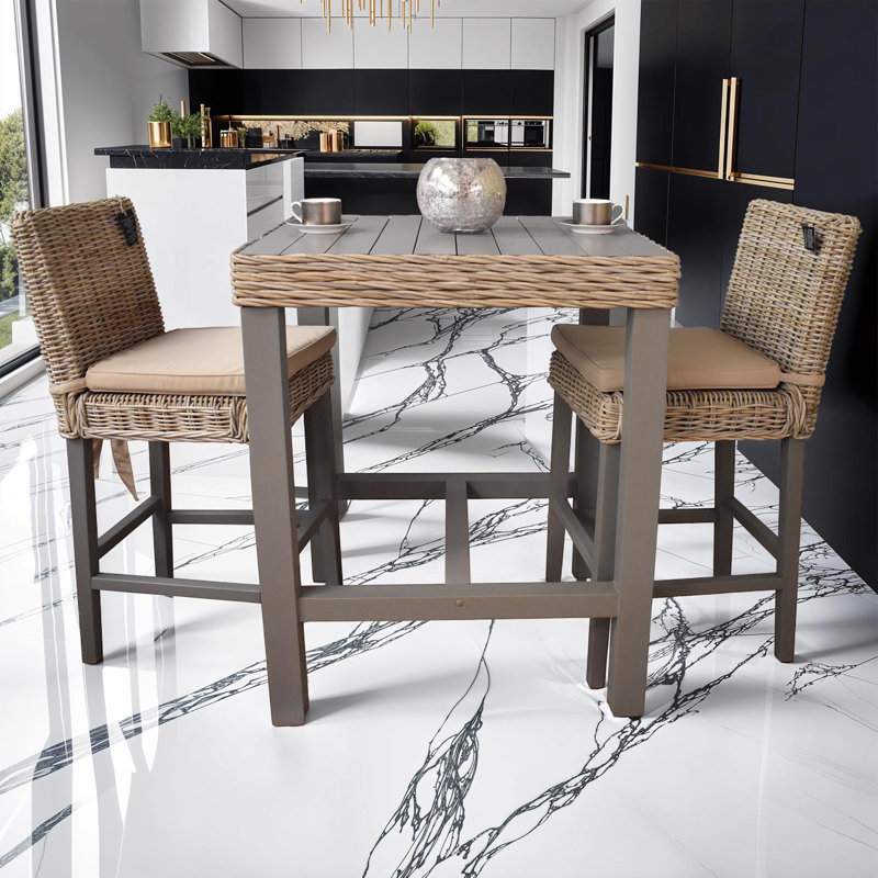 Aliyaha Bar Table - Greywash