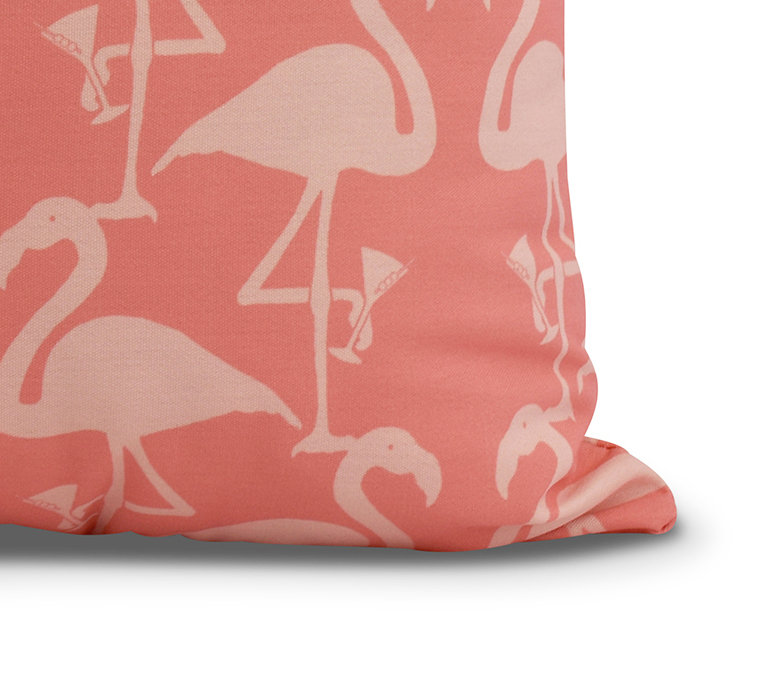 Palm Beach Reversible Throw Pillow, Orange, 26" x 26"