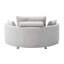 Fauteuil de futon réglable, lin beige pour le salon, se transforme facilement en différentes configurations de canapé-lit pliable, espace, convertible en chaise longue et matelas, siège confortable