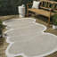 Tapis d'intérieur / extérieur beige / crème Monte Modern-1728938611