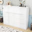 Armoire murale Murphy avec lattes et pieds-126016954-126016955