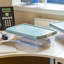 Wham Clip 7L Rectangular Plastic Storage Boxes with Secure Clip Lock Lids. L:39 x W:24 x H:10.5cm Clear/Stone/Slate Grey-2028747169