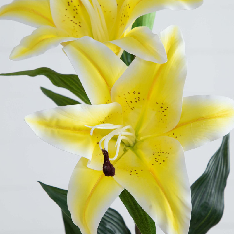 31 po Fleurs de lis artificielles, ensemble de 3