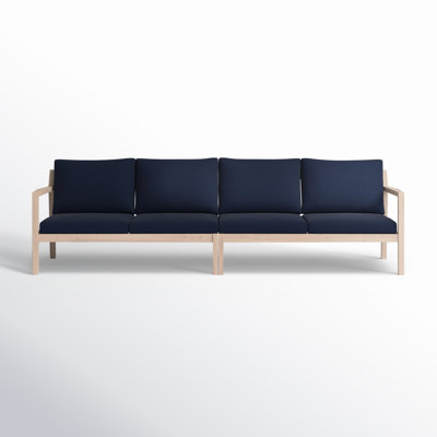 Amina 54'' Acacia Outdoor Loveseat