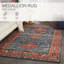 Tapis rouge / bleu en laine touffeté à la main Corla-1824013848