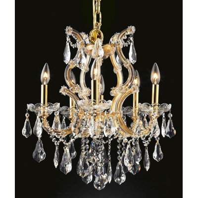 Stockard 6 - Light Glass Chandelier