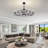 41" Wagon Wheel Chandelier with Fan-2042403339