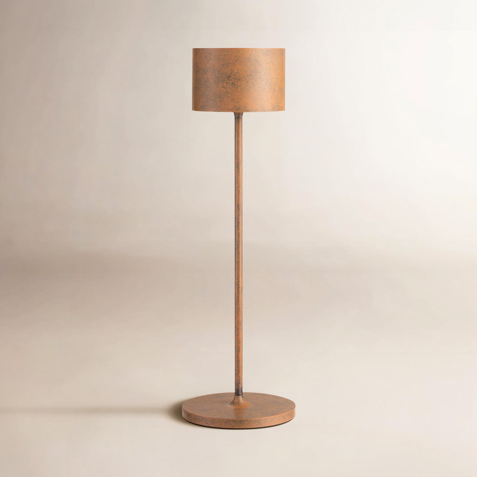 Blomus Farol Table Lamp, Rusty Patina