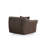 Nathanel Stylish Corner Sofa, Brown, 113.4 x 42.5 x 31.1 inches | Durable Beech Wood & Chipboard Frame | 100% Polyester Fabric, Dry-Cleanable | 28 DNS Soft Foam & Silicone Back Cushion | Elegant Design with Walnut Legs-90667749