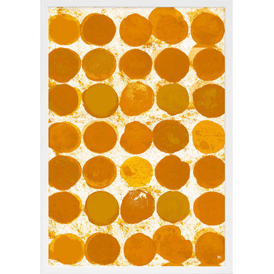 Satori Dots Pattern Curry Print