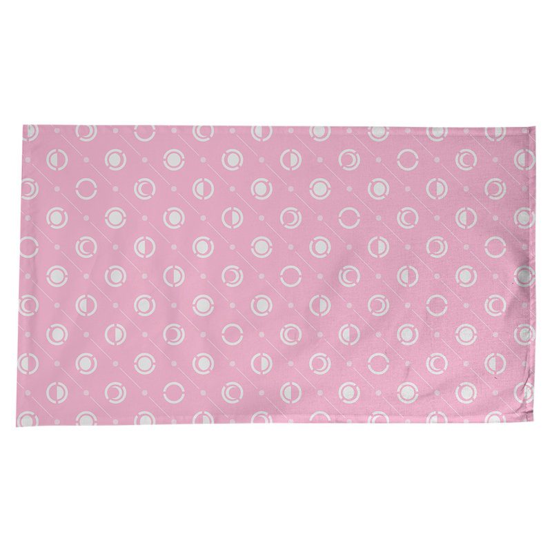 Classic Moon Phases Tablecloth, Pink/White