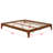 Solid Dry Bamboo Wood Platform Bed Frame, With Wood Slat Support-1294072766