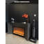 Italian minimalist ultra-narrow simulated fire decorative electric fireplace