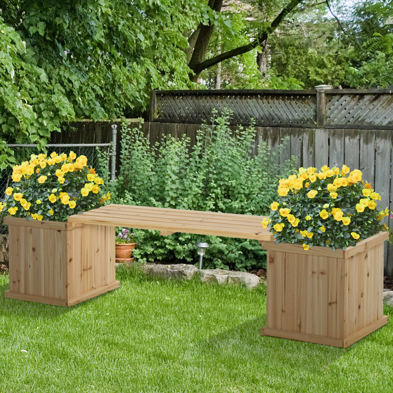 Wood Raised Garden Bed, Nature