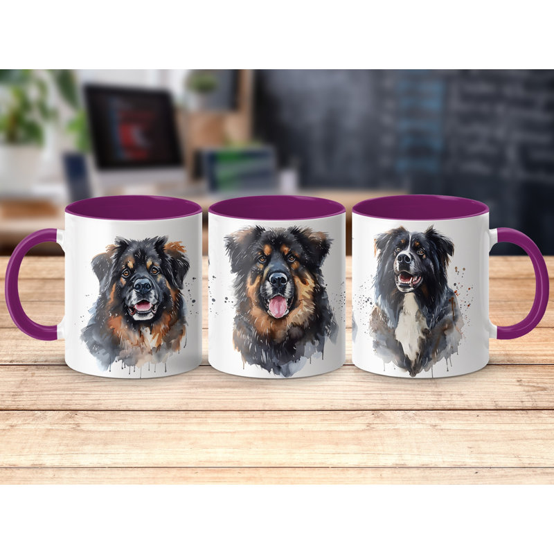 Ceramic Coffee Mug, 1, Purple