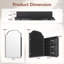 Armoire à pharmacie de salle de bain arquée 20 po x 30 po avec miroir, armoire de rangement encastrée / à fixation murale, structure en métal noir, installation facile pour meuble-lavabo de salle de bain-1212527184-1212527186