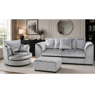2 Piece Velvet Standard Living Room Set