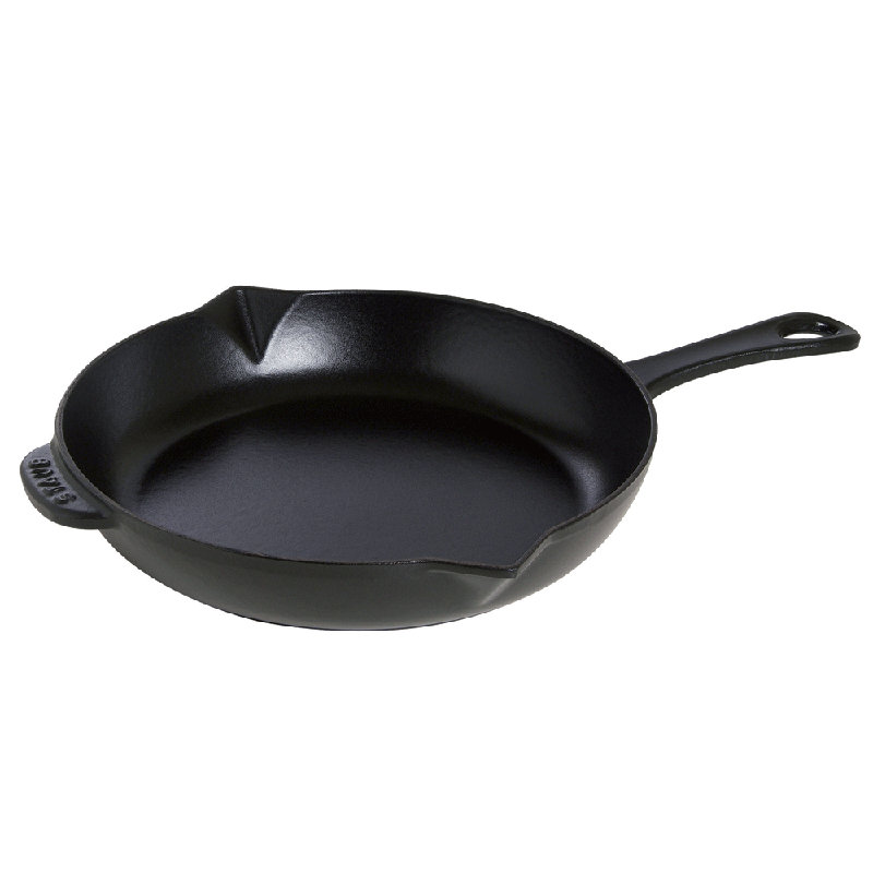 Staub Cast Iron 10-inch Fry Pan, Black Matte, 10"