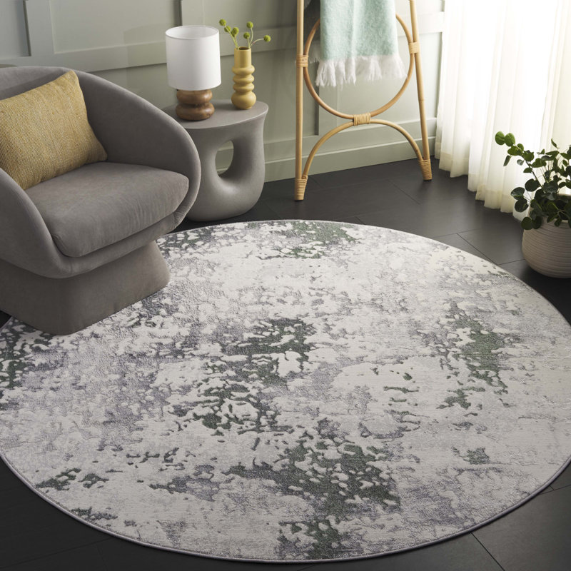 Blynn Performance Abstract Rug, Round 6'7"