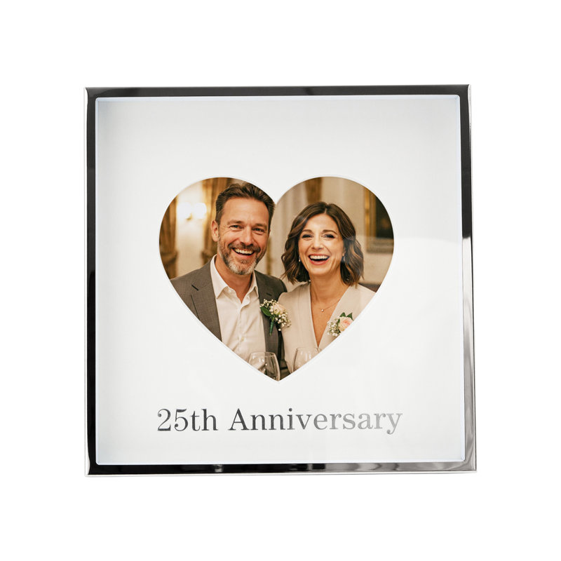 Silver Metal Picture Frame with Mat