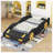 Lorden Twin Size Race Car-Shaped Platform Bed-614165826-652359823