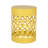 Modern Outdoor Metal S/2 End Table , Yellow, Iron, No Assembly, Powder-Coated Frame, Chic Minimalist Design, 13.73"W X 13.73"D 18.18"H & 12.00"W 12.00"D 16.00"H Yellow Tables, Iron Construction,-1019179605