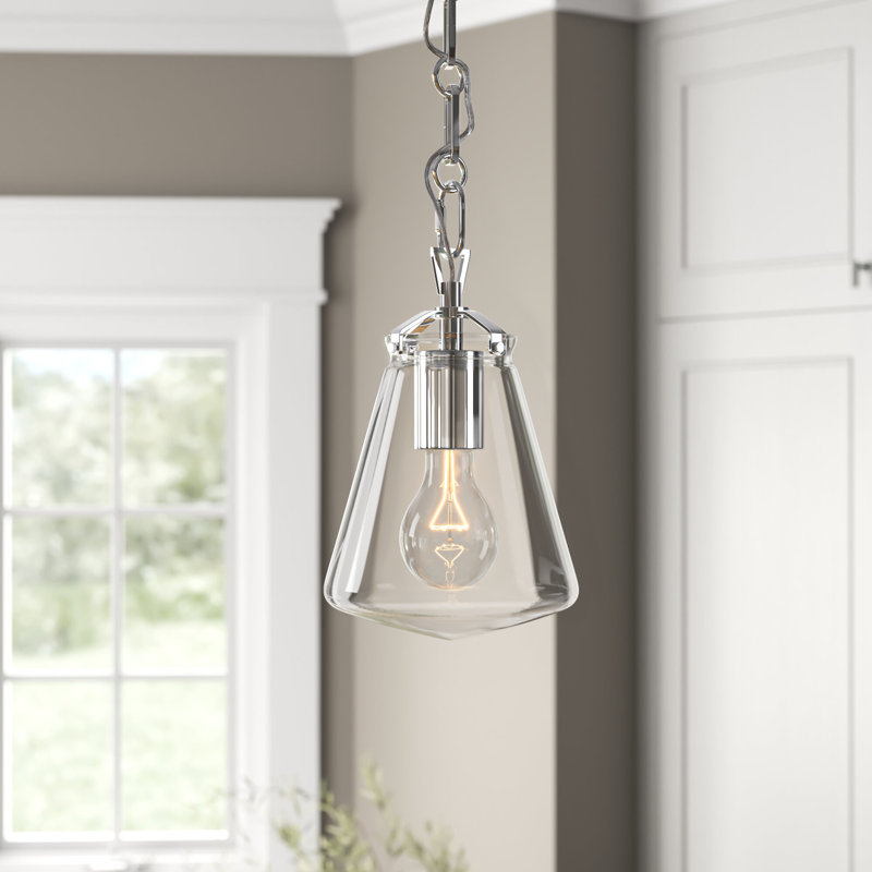 Blair 1 - Light Cone Pendant, Polished Nickel