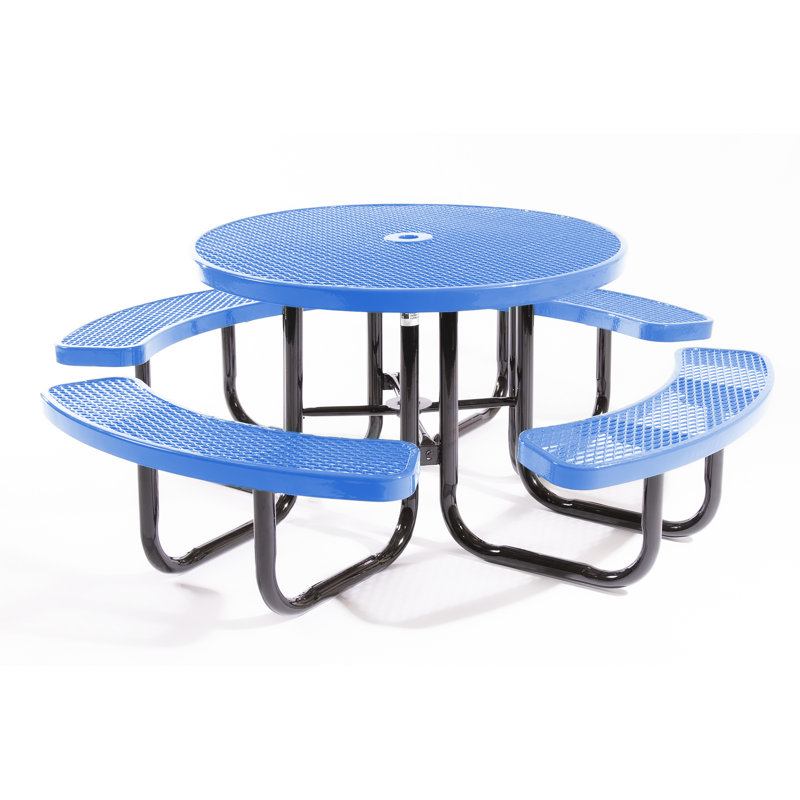 Table de pique-nique 8 personnes Diller, Bleu clair