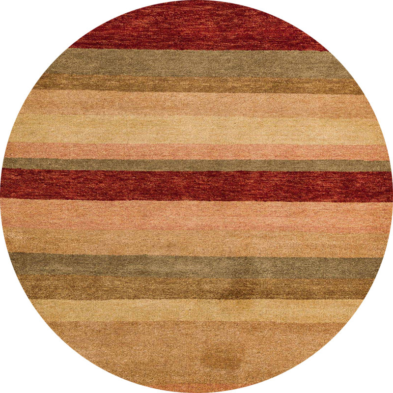 Abstract Indoor Rug, Round 4'