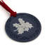 Festive Holly Ornament Mercury, Blue & White