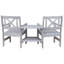 Bradon Solid Wood 2 - Person Seating Group-540053420