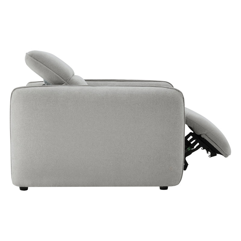 Fauteuil inclinable rembourré Bayne, Elite Dove Performance