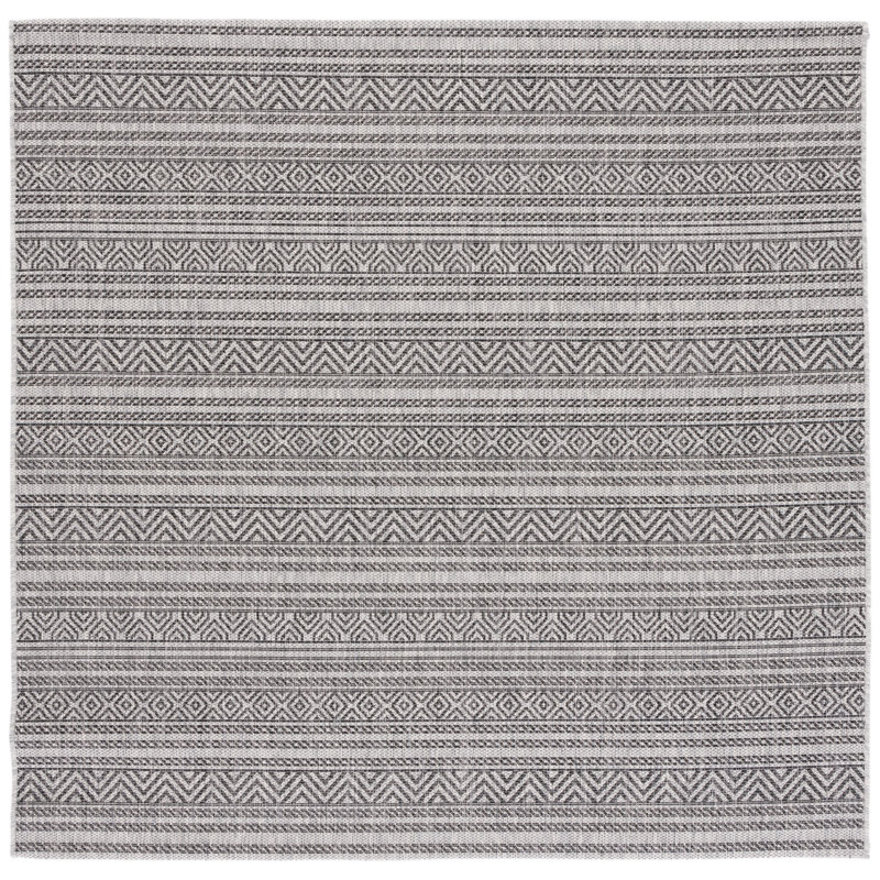 Suttle Performance Geometric Indoor/Outdoor Area Rug, Square 4'