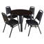 Plateau de table Kee, 4 chaises empilables-1063692259-1063692256-1063081023