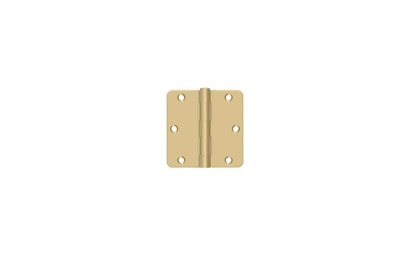 Steel Hinge, Brushed Brass