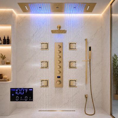 Complete Shower System with Rough in-Valve