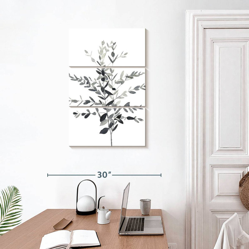 Harnek Paynes Gray Botanicals II, H 32 po x l 20 po