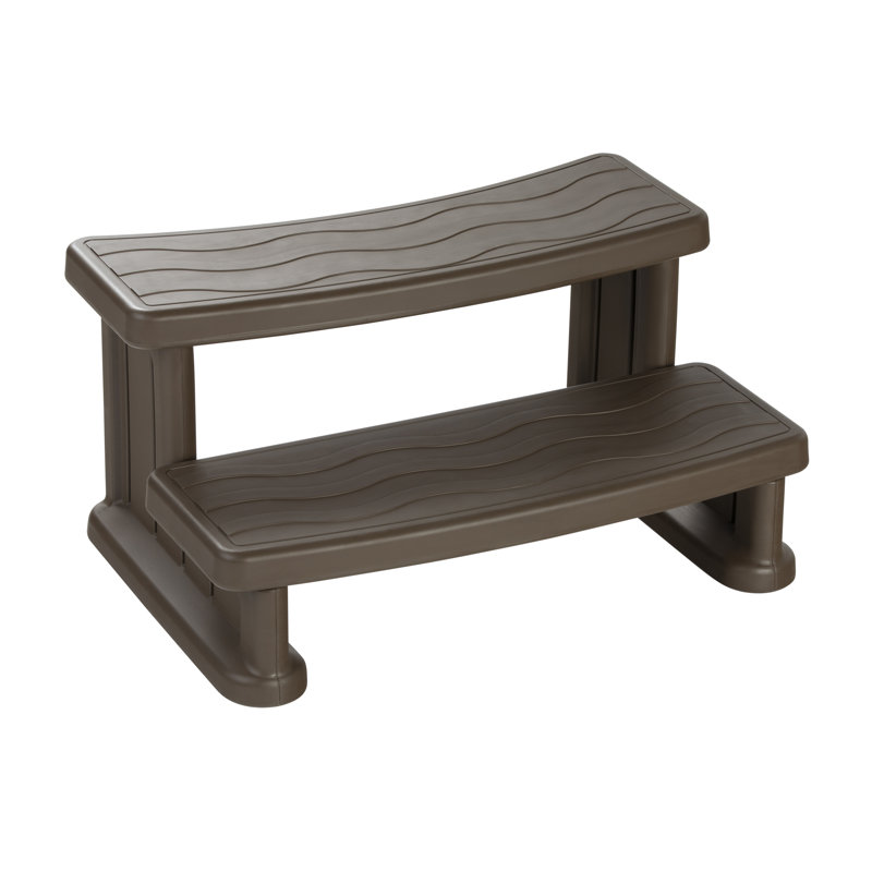 Lifesmart Spa Step for Square and Round Hot Tubs, Brown