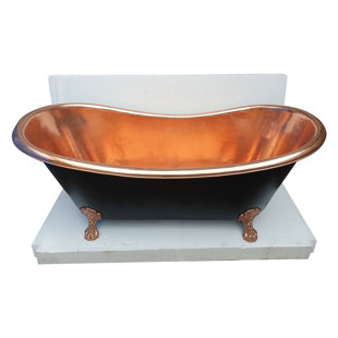 1828mm x 762mm Freestanding Soaking Copper Bathtub