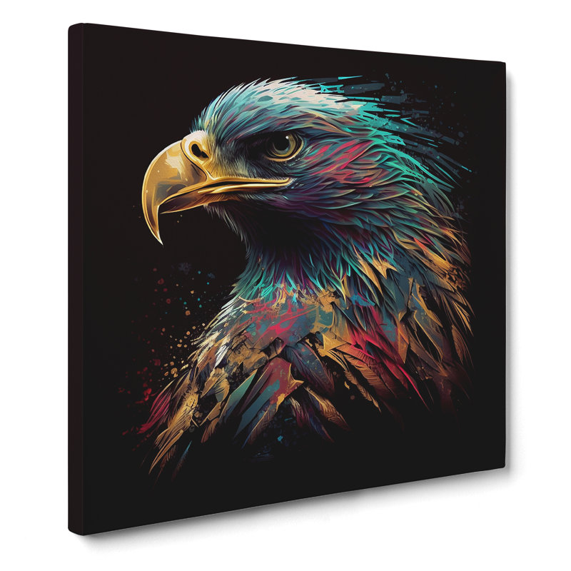 Eagle Graphic Art - Wrapped Canvas, 35cm H x 35cm W x 3cm D