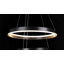 Lustre simple à 2 lumières DEL noir mat Larodeick, H 23,6 po x l 23,6 po, à intensité variable