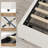 Upholstered Boucle Platform Bed with Storage Drawers & Round Headboard, Heavy Duty Noise Free-498254290-498254289
